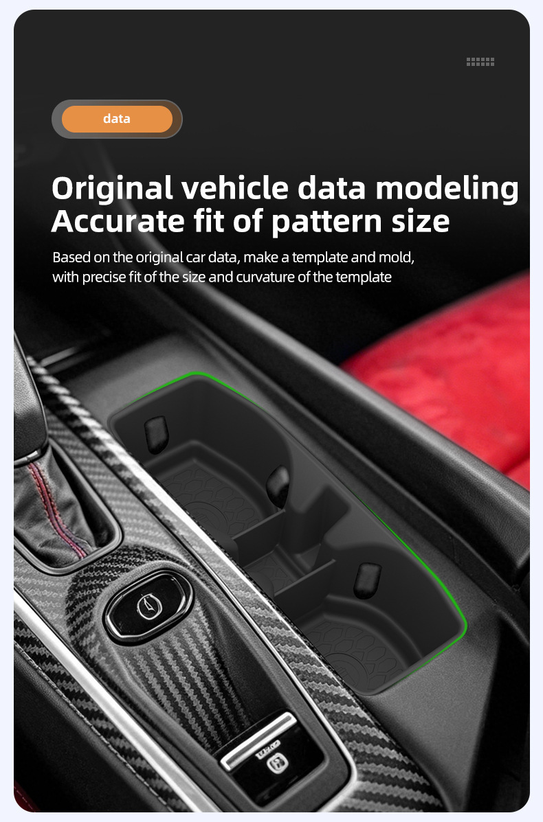Suitable for 24-26 Charger models, center console cup holder cover, protective anti-slip mat, car-specific modification accessories