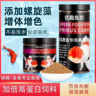 Goldfish Feed, Small Particle Fish Food, Color-Enhancing Fish Food, Ornamental Fish Lionhead Special Type, Non-Cloudy Fish Food