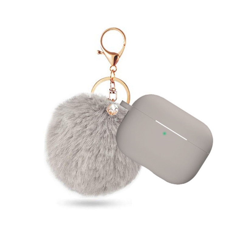 Plush Material Solid Color Pattern Plush Solid Color Handmade Cute Simple Style Classic Style Bluetooth Earbuds Case Earphone Cases Phone Accessories
