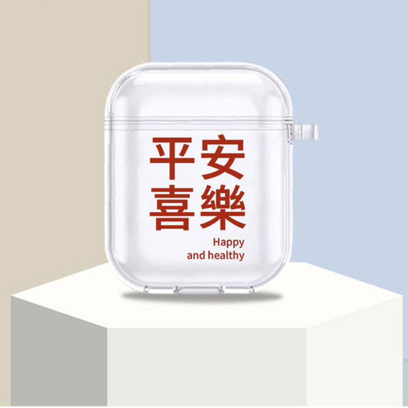 Moda de dibujos animados inalámbrica Bluetooth AirPods pro funda protectora diseño de nicho simple moda transparente funda protectora
