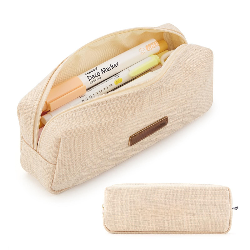 Small Student Pencil Case Coin Pocket Makeup Bag Office Stationery Zipper Storage Bag for Teenagers School