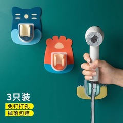 シャワーヘッドホルダー 穴あけ不要 ヘッド固定 浴室用ハンガー 子供用シャワーヘッド 調整可能 シャワーベース