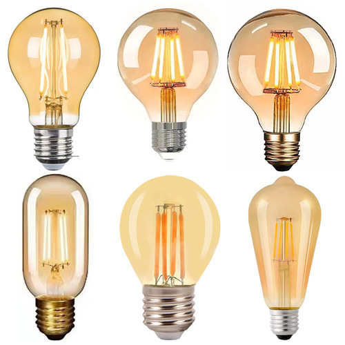 Edison Bulb ST64 Filament Lamp LED Bulb, Retro & Nostalgic Design, E27 Base, Warm Yellow to White Light, 4W & 6W Options