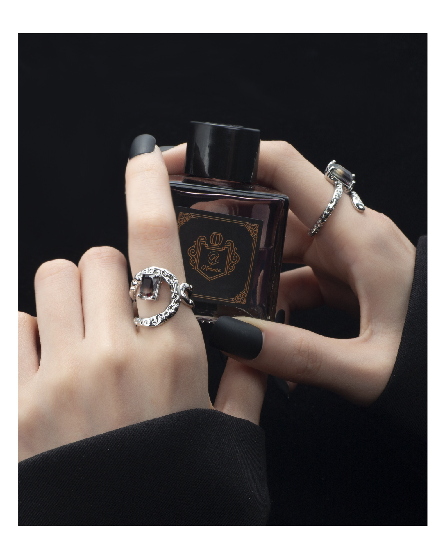 Fashion Square Copper Plating Inlay Zircon Rings 1 Piece