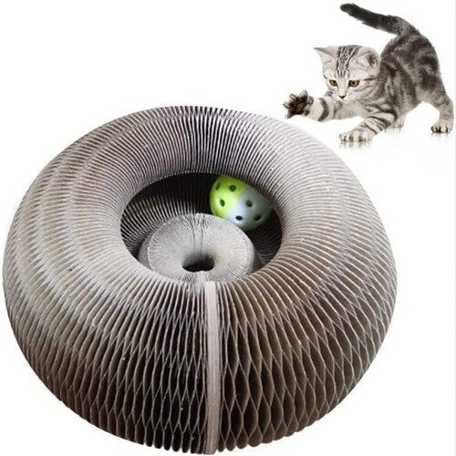 Internet celebrity magic organ cat scratching board cat toy with bell cat claw grinder cat climbing frame pet supplies