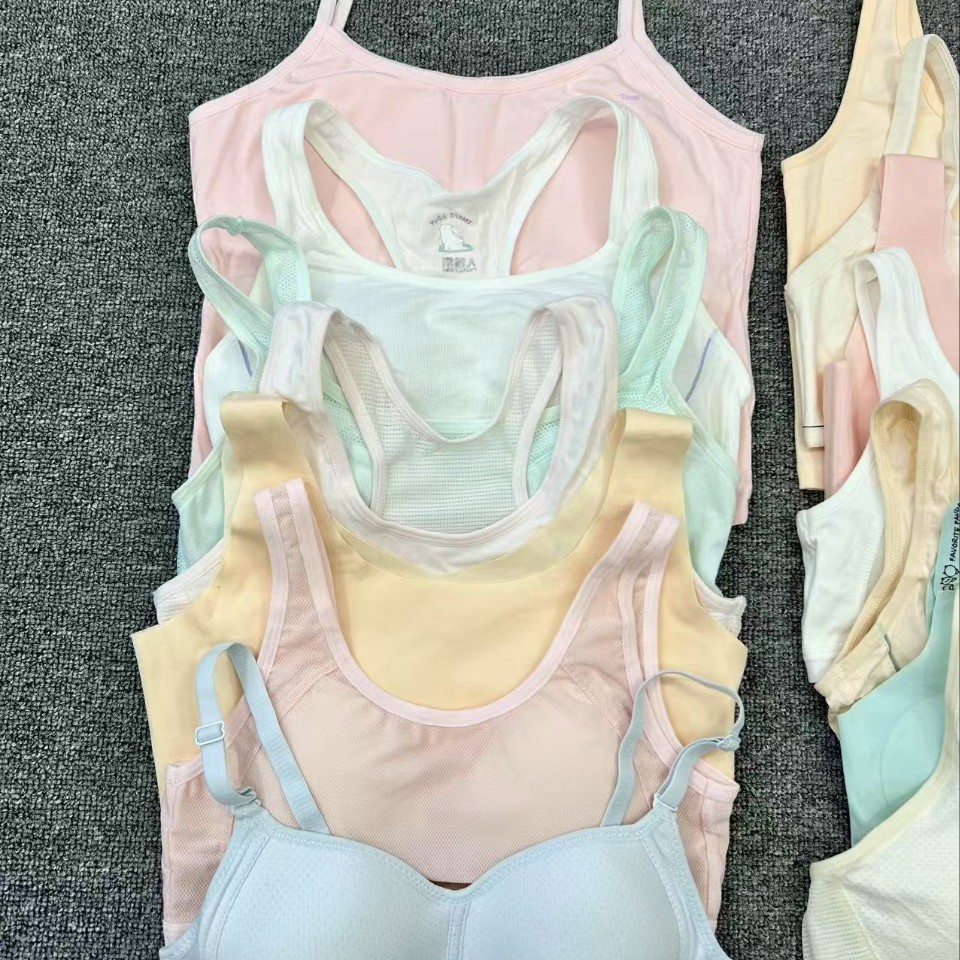 Sujetador para niñas Ropa interior deportiva para estudiantes Chaleco a prueba de golpes durante el desarrollo para niñas, adolescente de 15 años, estudiante de secundaria