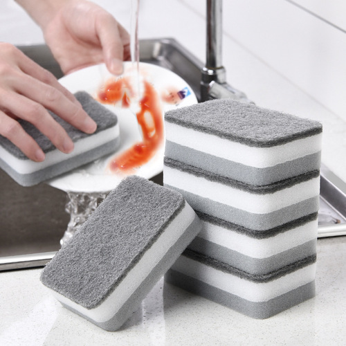 Thickened Dishwashing Sponge Scrubber, Household High-Density Nano Sponge for Kitchen Cleaning, Absorbent Scouring Pad, Dishwashing Cloth