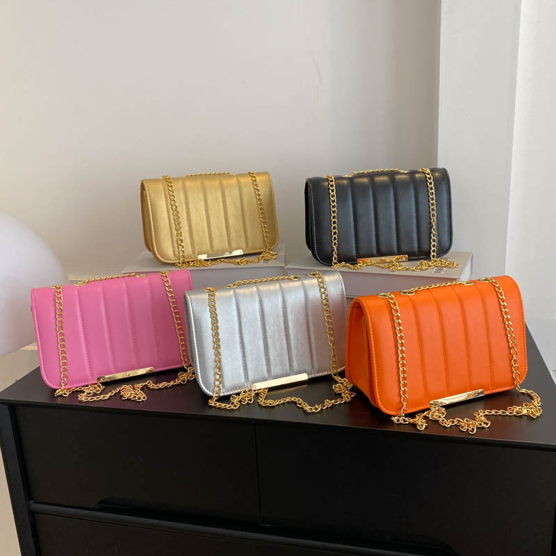 Moda bordado hilo hombro bolsa de mensajero 2023 verano brillante estilo coreano bolsa retro personalizado simple bolso de la cadena de las mujeres