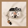 Bow tie love black leather KT cat
