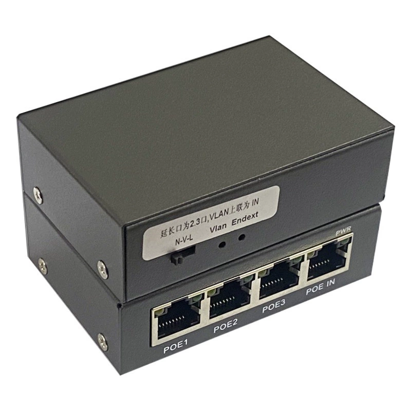 Железный репитер ПОЭ раковины Один контроль разделителя расширения реле переключателя ВЛАН стандарта ПОЭ минуты 3 пассивный