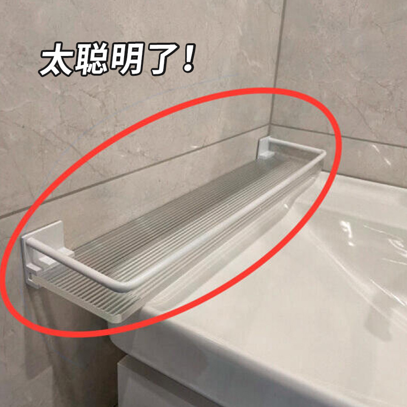Bathroom supplies Set the triangle storage shelf suction cup