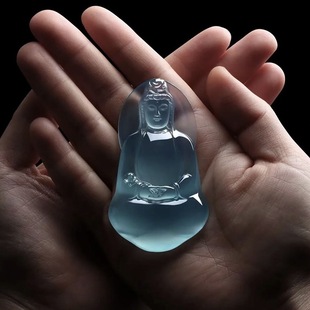 Natural Burmese Jadeite Raw Stone Old Material Glass High Ice Clear Bottom Floating Green Flower Moxi Shamu Half-light Material