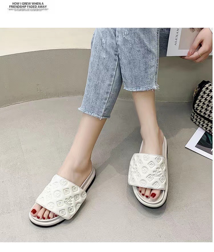 Women's Platform Sandals With Printed Velcro Summer Design_voghion.com