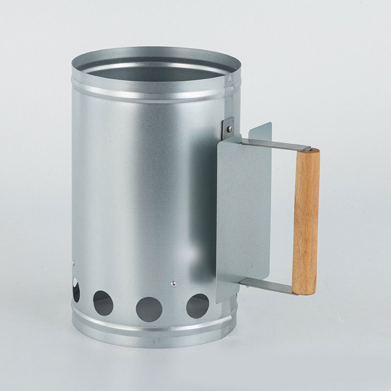 引火桶点碳桶木炭引燃引碳桶户外烧烤炉引燃器镀锌不锈钢碳桶直供