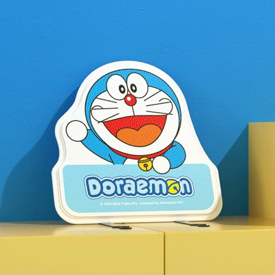 Doraemon car seat back anti-kick pad cartoon car seat rear row anti-dirty protective pad cute car supplies (Chair back anti-kick pad) - waving-doraemon-three-dimensional-anti-kick-pad