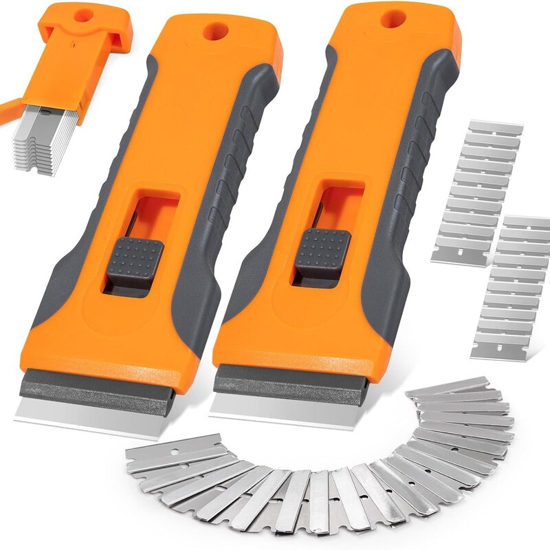 Retractable Adhesive Remover Scraper Small Shovel Car Film Glass Multi-Functional Tool Cleaning Floor Scraper Wallpaper Application