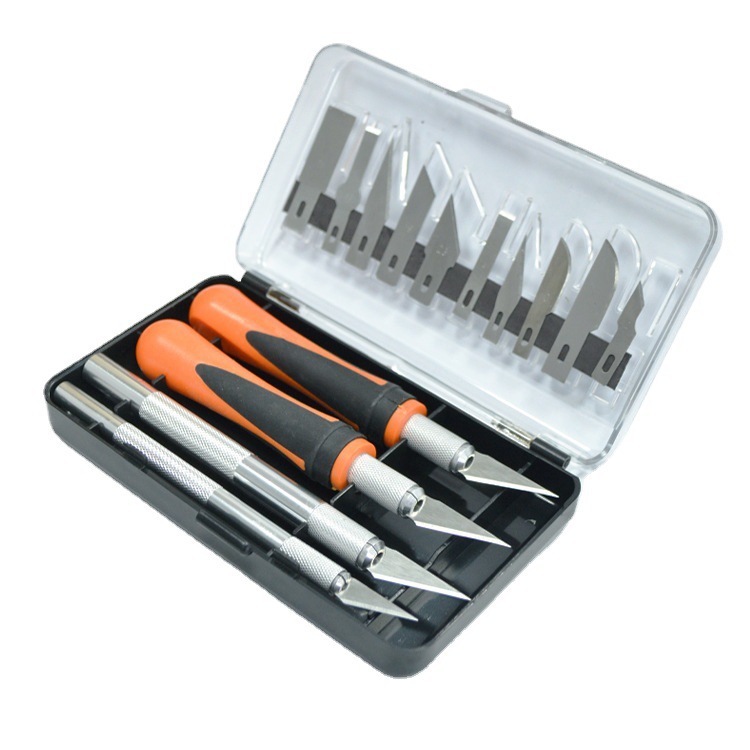 木刻刀学生版画雕刻篆刻刀木工橡皮印章手工木18件套雕刀套装