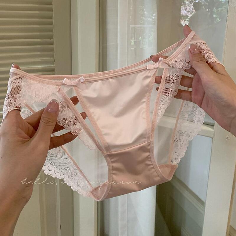 High-End Sense ~ Accessible Luxury Women's Underwear Cut Out Fashionable Mesh Mid-Waist Lace Sexy Underwear for Women High-End Sense ~ Accessible Luxury Women's Underwear Cut Out Fashionable Mesh Mid-Waist Lace Sexy Underwear for Women