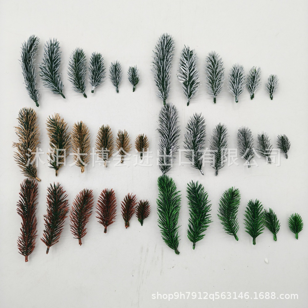 圣诞节人造松针（6种规格各6种效果）节庆装饰用品