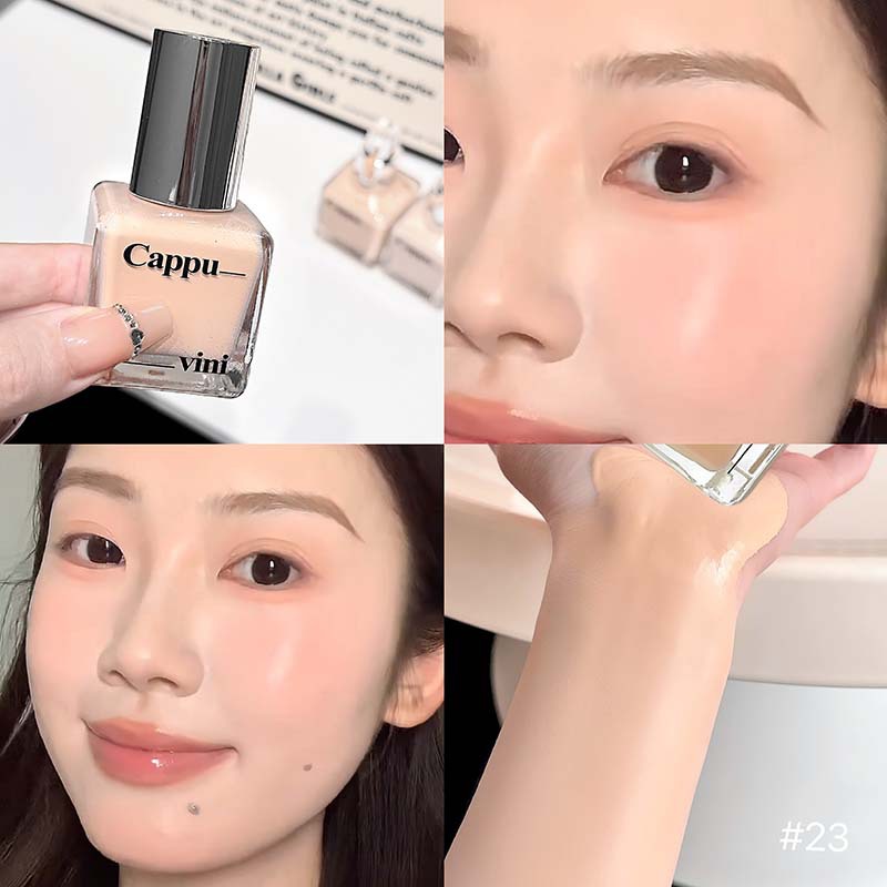 Cappuccino Clear Bare Skin Foundation Liquid Mist Face Mat Cream Color Maquillaje de belleza transfronteriza coreana