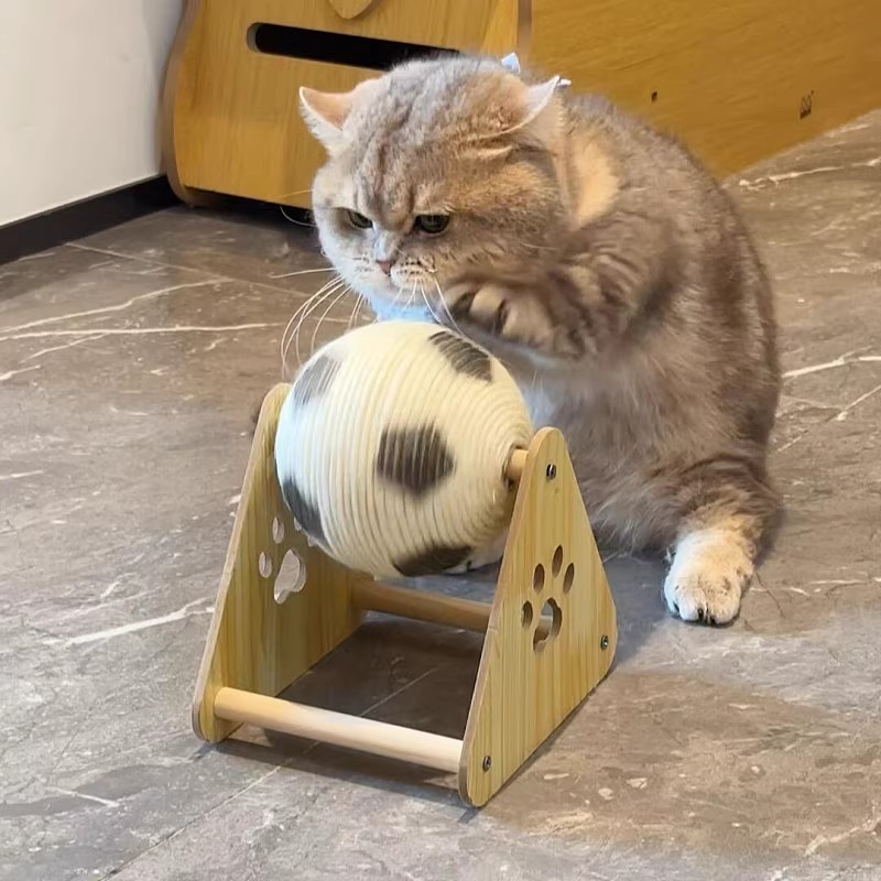 猫咪玩具立式猫抓球滚球剑麻猫抓板耐磨不掉屑自嗨磨爪猫爬架用品|undefined