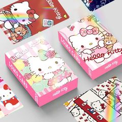 レーザーフラッシュカードKitty両面30枚のカードLOMOカードアニメ周辺写真カードコレクションカード
