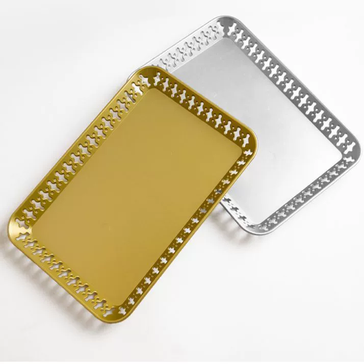 Легкий Роскошный Прямоугольный Лоток Многоразовый Пластиковый Лоток Тарелка С Фруктами Простая Бытовая Десертная Тарелка Сервировочная Тарелка