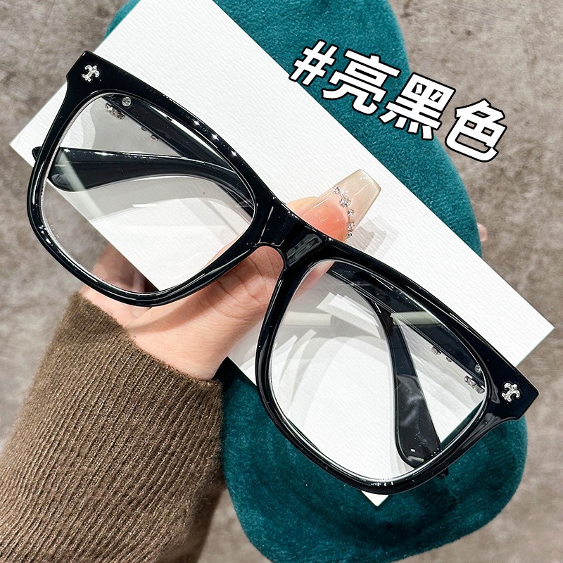 TR marco cuadrado gafas para hombres y mujeres a prueba de luz azul gafas de luz plana de la misma red de gafas de grado médico a prueba de luz azul