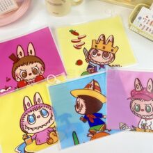 卡通人物拉链袋可爱小饰品发夹发饰收纳袋磨砂塑料自封袋批发密封