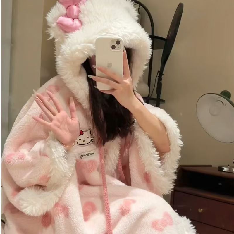 Albornoz de capa de gato KT