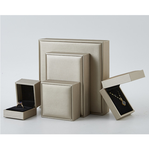 Brushed PU leather jewelry box Ring box Necklace box Ear stud jewelry box Necklace bracelet jewelry box wholesale