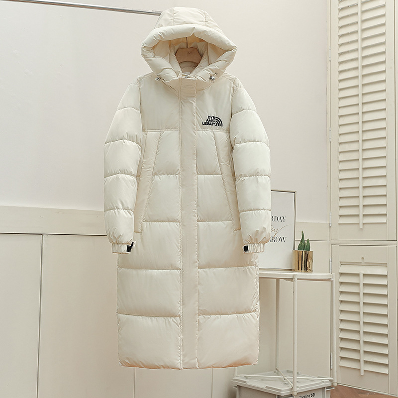 Women's Winter Coat Thickened Cotton Hooded Long Warm Jacket_voghion.com