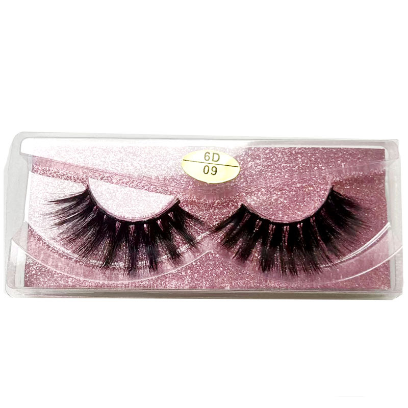Pestañas postizas de fibra química tridimensional 3D que se curvan un par de pestañas multicapa gruesas ojos grandes y suaves pestañas cómodas