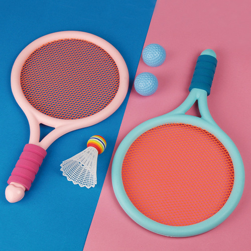Intelligent Kids Badminton Racket Parent-Child Interactive Set for 3-4 Year Old Boys and Girls Indoor Badminton Tennis Toys