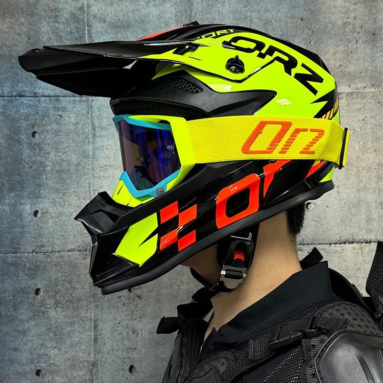 ORZクロスカントリーヘルメットオートバイヘルメット男女全ヘルメットゴーカートラリーヘルメットマウンテンバイクスピード降下3C認証|undefined