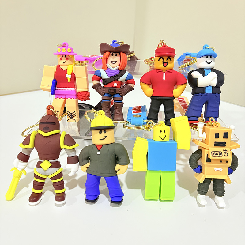 Cross-border Roblox in-stock anime and cartoon products, exclusively for foreign trade, hot-selling manufacturer gift keychains and pendants wholesale Cross-border Roblox in-stock anime and cartoon products, exclusively for foreign trade, hot-selling manufacturer gift keychains and pendants wholesale