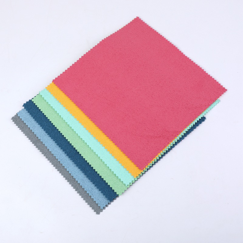Microfiber warp knitted cloth PU coating cleaning cloth waterproof scouring pad housekeeping supplies towel cloth cross-border exclusive