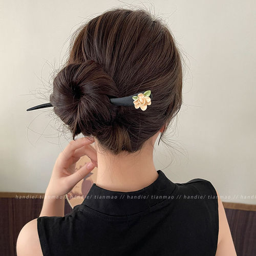 Black sandalwood hairpins, high-end hairpins, simple antique style hairpins,  new Chinese style wooden hairpins