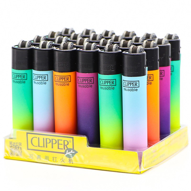 Encendedor Kerifoo de papel de lija, mini, creativo, colorido, impreso, de plástico, a prueba de viento, recargable, tipo CLIPPER