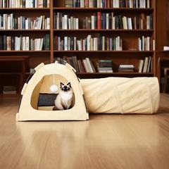 工場直販クロスボーダー猫小屋犬小屋夏通気性テント四季ユニバーサル猫トンネルペット用品