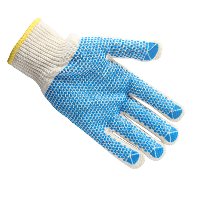 霍尼韦尔2233025CN尼龙点塑2级防割手套耐磨防滑PVC装卸搬运手套