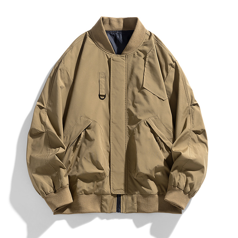 M - 8XL chaqueta de hombre primavera y otoño chaqueta de moda de hombre suelta de moda americana ropa de béisbol casual hombre image 9