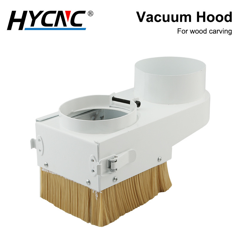 Engraving Machine Vacuum Cleaner Dust Collection Brush Cross-Border Supply 65Mm-100Mm Detachable Woodworking Screw Push-Pull Dust Cover