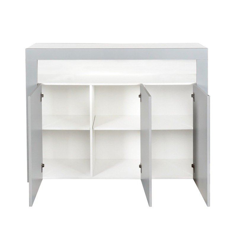 Gabinete minimalista moderno de la entrada, gabinete moderno del vino del comedor, almacenamiento a prueba de polvo de la cocina, Gabinete del aparador