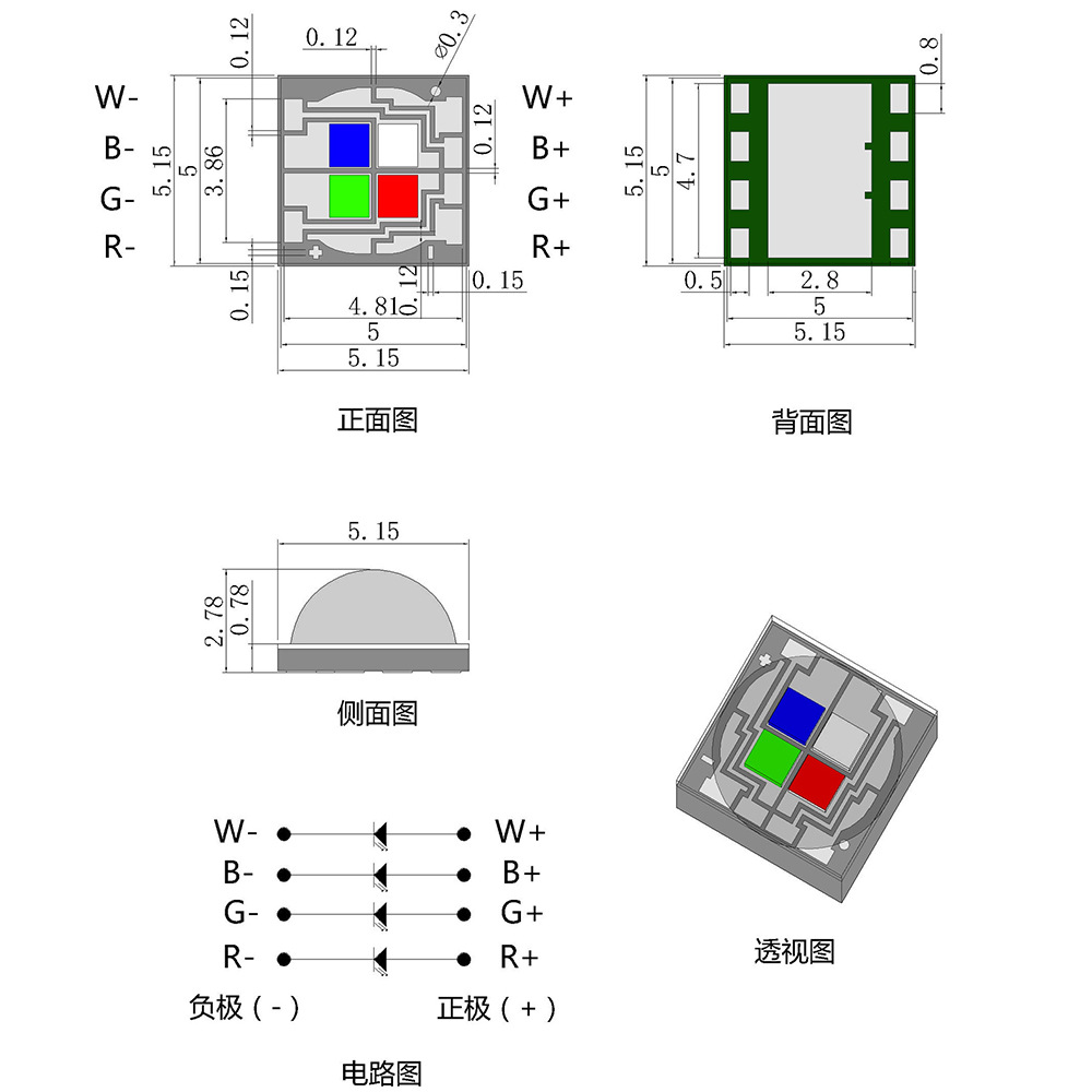 ��ƬʽLED���� �մ�5050RGBW�ĺ�һȫ��rgbw��̨���־�����������