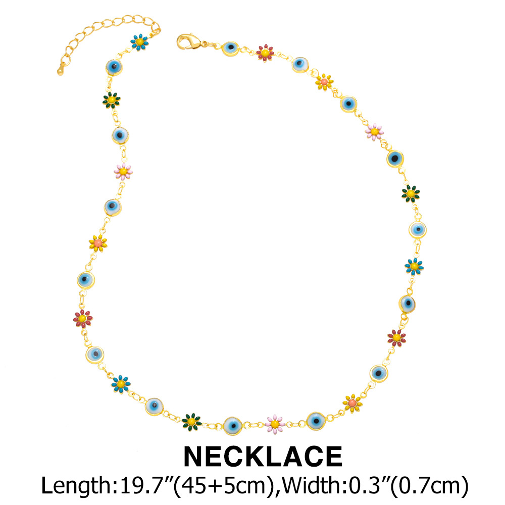 Fashion Flower Copper Plating Womenu0027S Bracelets Necklace 1 Piece