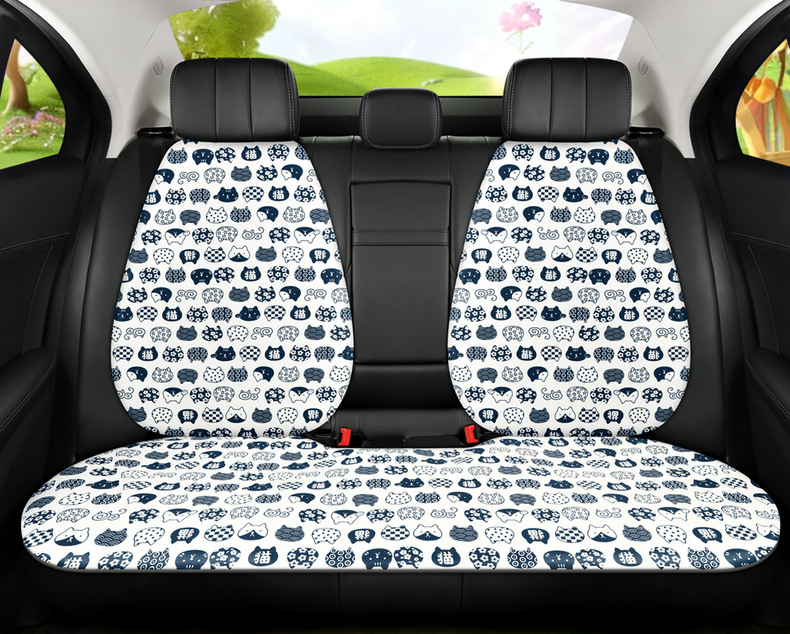 New Breathable Fabric Cartoon Casual Cute Fashion Comfortable Trendy Cool Multi-Piece Car Seat Cushion All Year Round