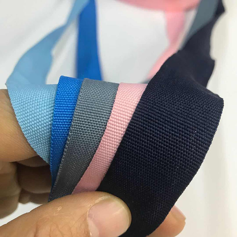 涤纶织带人字纹包边网络纱平纹带  箱包服装边条辅料包边厂家现货