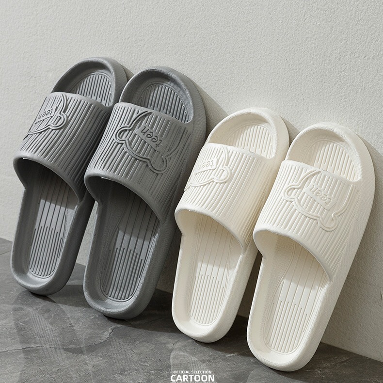 Bear Slippers Bathroom Slippers Eva Deodorant Anti-Slip Couple Slippers Summer 2024 Wholesale