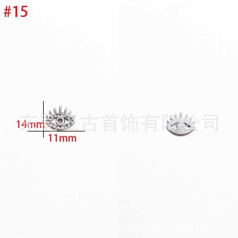 クロスボーダー悪魔の目ペンダントステンレス鋼 diy アクセサリーネックレスキーホルダーペンダントアイドリップオイルアクセサリーメーカー|undefined